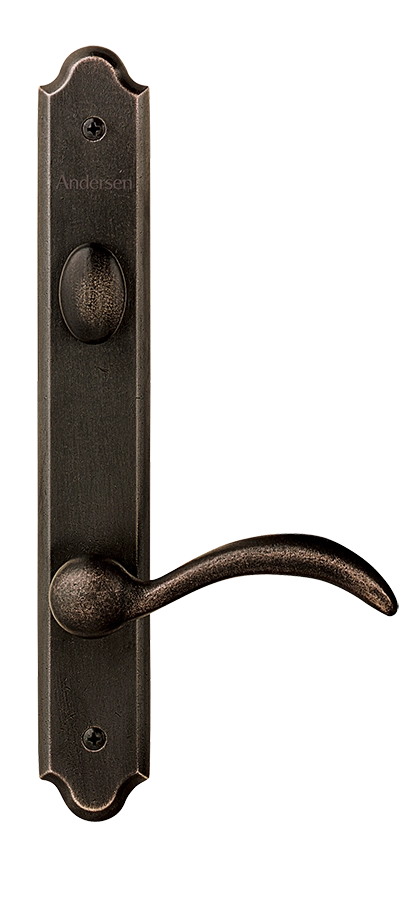 Dark bronze door handle