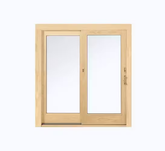 Wooden patio doors