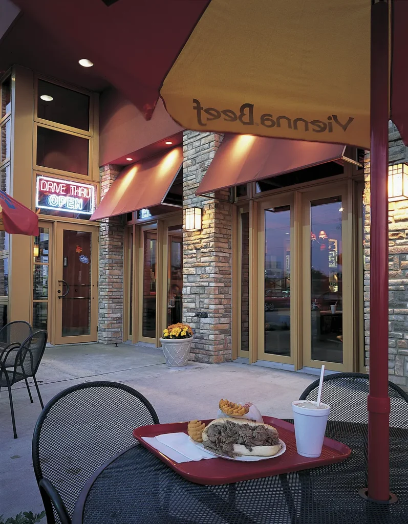 Exterior of a restaurant