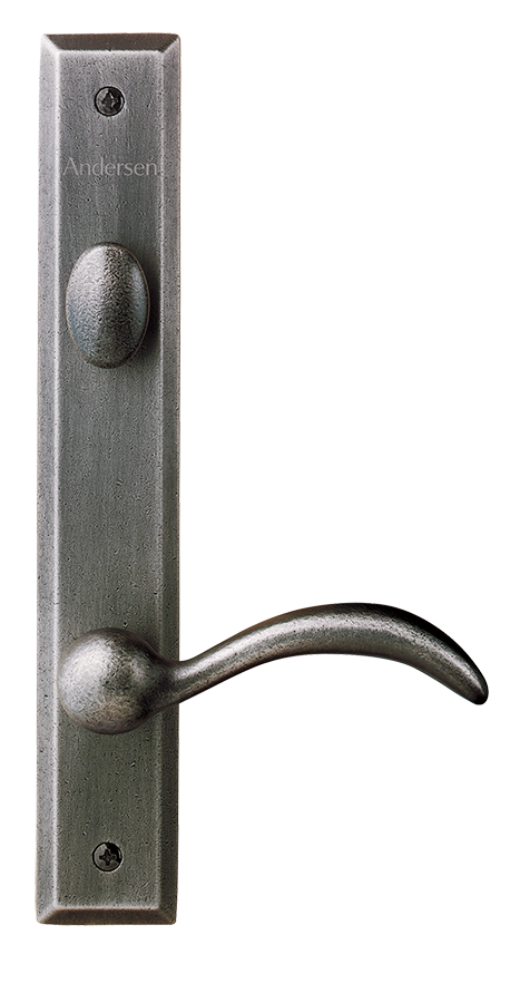 Silver door handle