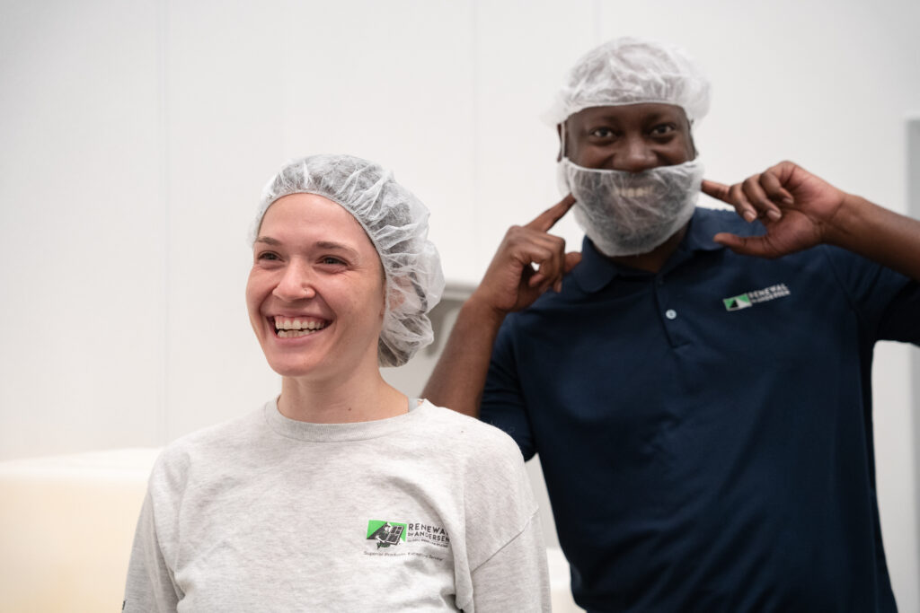 Renewal By Andersen employees volunteering at Feed Moore