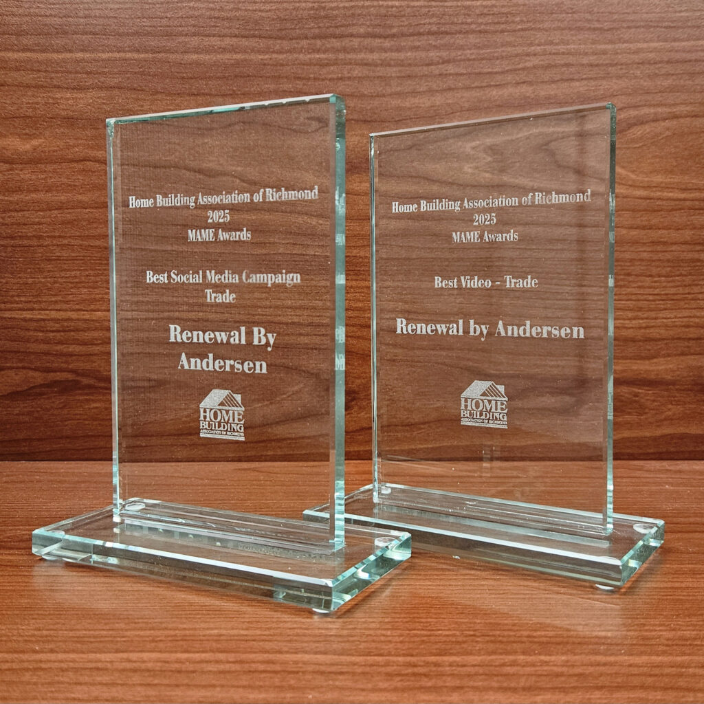 Home Building Association of Richmond MAME awards won by Renewal by Andersen of Central Virginia