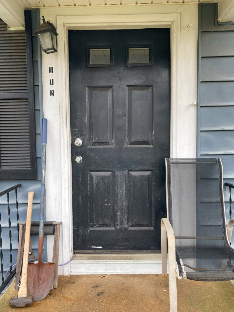 Previous door.