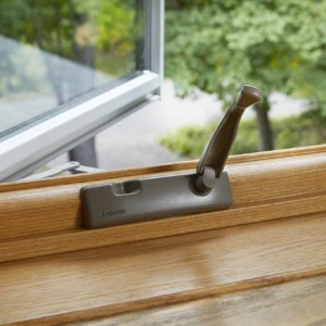 Silver casement handle