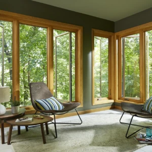 Sitting room with large windows